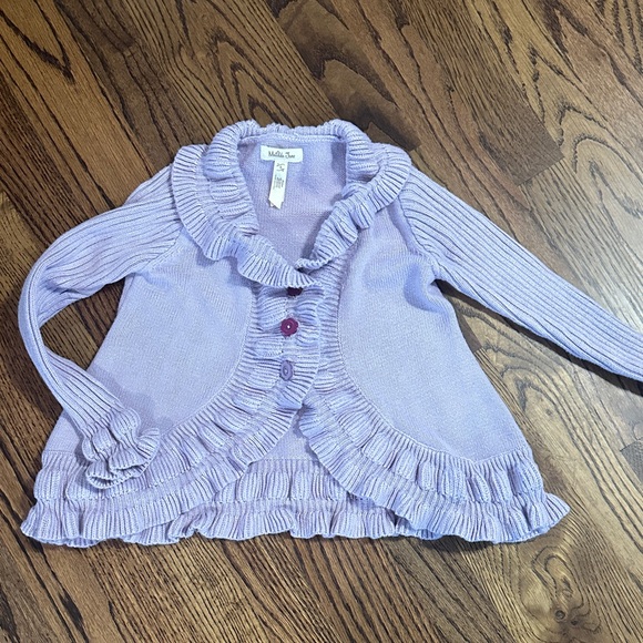 Little Lass Other - Matilda Jane Lavender Ruffle Sweater